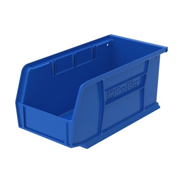 Akro-Mils Storage Bin, Plastic, Blue, 5 in H, 5-1/2 in W, 10-7/8 in L AKM30230B - main